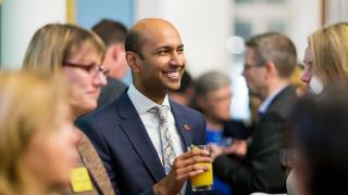Man talking to a group.