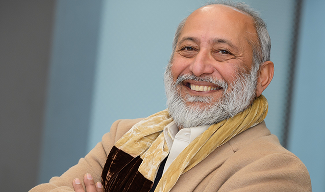 Image of Prof Swaran Singh Smiling